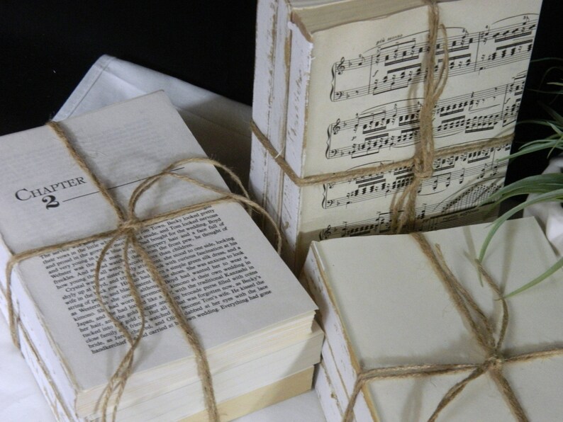 White Decorative Books Vintage Books Home Decoration Old Etsy