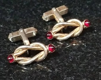 Vintage survivor 1940s Swank knot cufflinks offered by Vintage Men&#39;s Swag Xy-2 / ABA-1