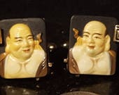 Elegant oriental design Swank vintage cufflinks Toshikane hand made oriental wiseman offered by Vintage Men 39 s Swag E0-O