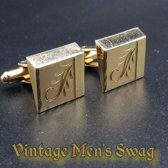 vintage cufflinks Swank Spartan 1950s rockabilly blue Designers Collections original box offered by Vintage Men/'s Swag DR-1