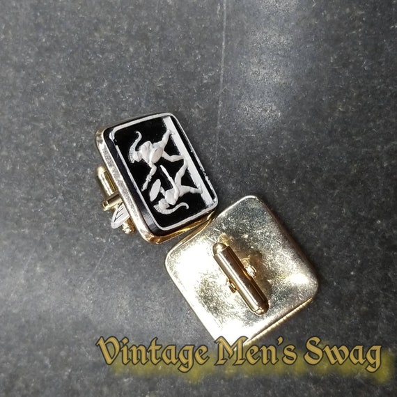 Vintage cufflinks by Shields "Trojan Warriors" of… - image 4