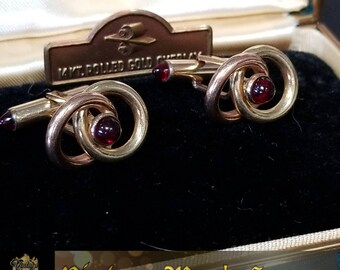 Elegant vintage Krementz cufflinks original box offered by Vintage Men's Swag Op-3