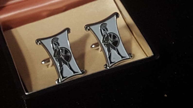 vintage cufflinks Swank Spartan 1950s rockabilly blue Designers Collections original box offered by Vintage Men/'s Swag DR-1