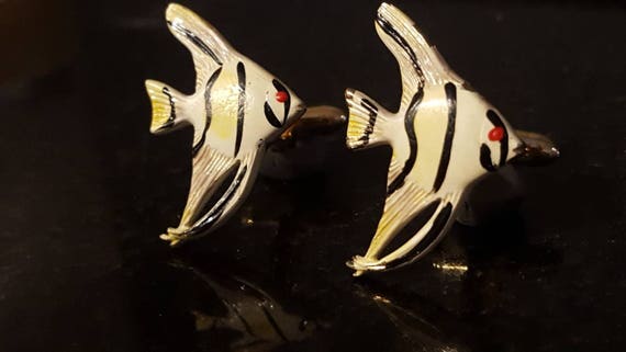 Rare and unique! Vintage cufflinks Swank "Angel F… - image 1