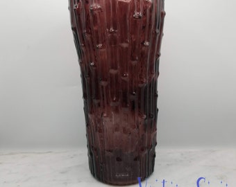 Vintage Empoli purple bamboo pattern vase original sticker offered by Vintage Swag