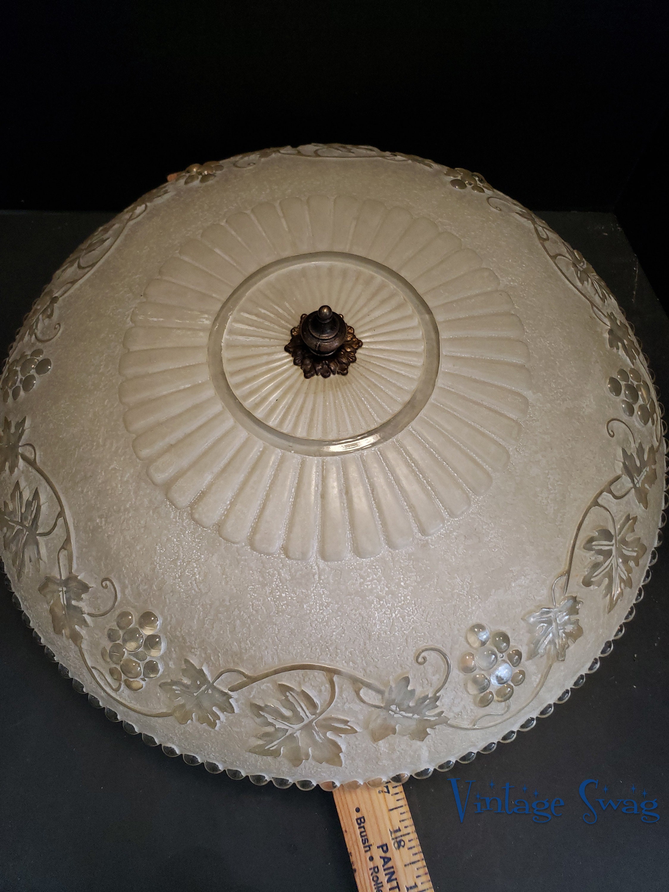 Hermoso accesorio de techo grande de la década de 1940 con | Etsy