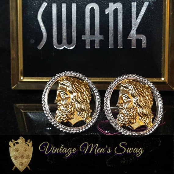 Vintage cufflinks by Swank offered by Vintage Men… - image 1