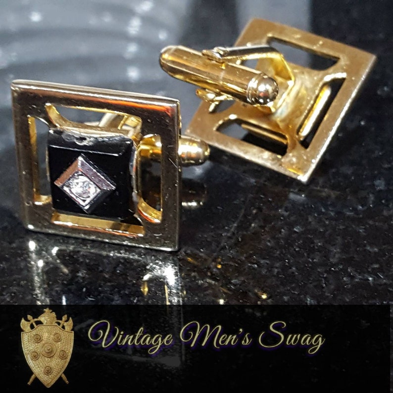 Vintage cufflinks elegant formal by Flex-let offered by Vintage Men/'s Swag Vb-17