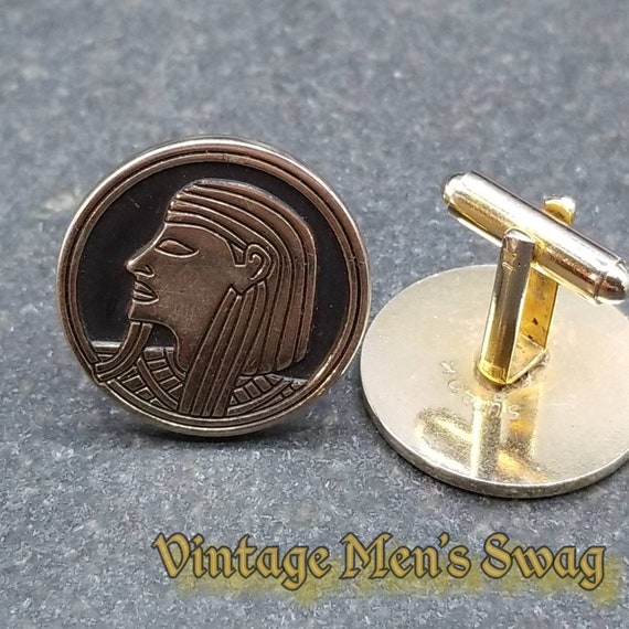 Vintage cufflinks by Swank Egyptian "Cheops"offer… - image 4