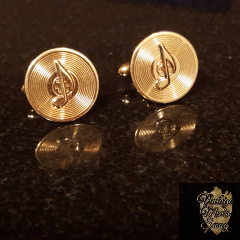 vintage cufflinks Swank musical note on album offered by Vintage Men/'s Swag FS-21 bgd-6