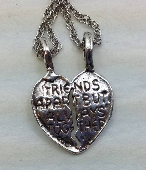Two-piece Sterling Friendship Necklace With Two