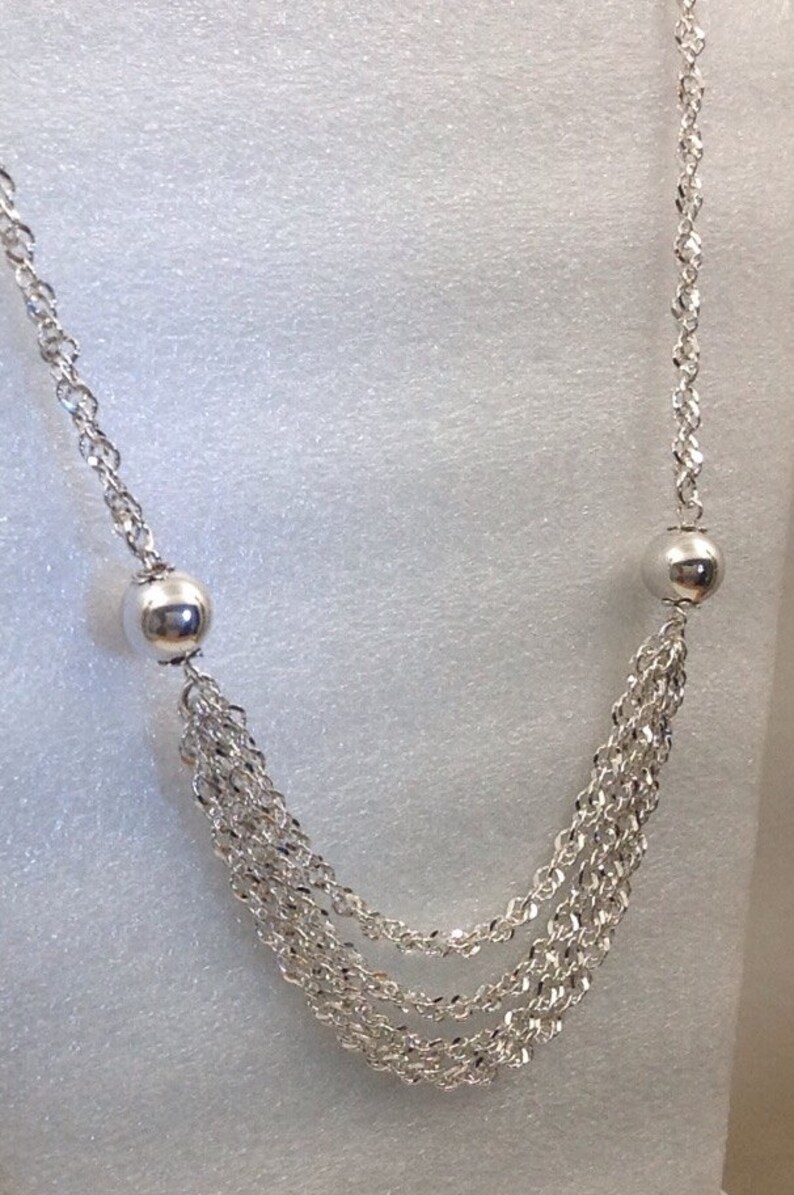 Sterling Silver Twisted Rope Necklace. Etsy