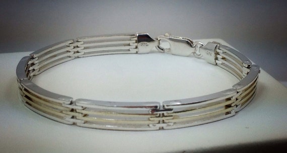 Sterling silver 7 1/4" bracelet. - image 1
