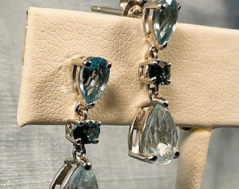 Blue Topaz Earrings