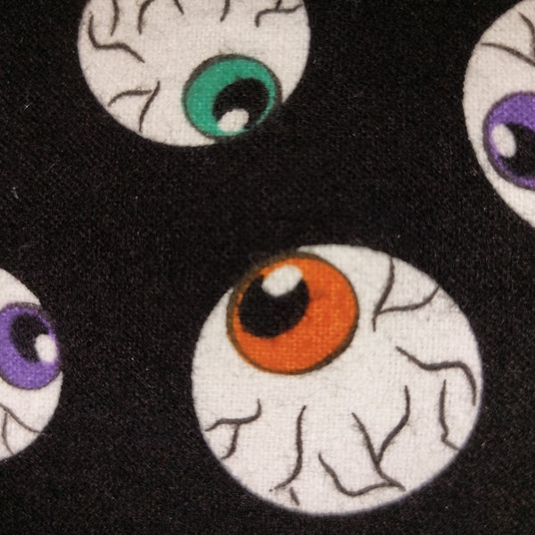 Halloween Glow in the Dark Pillowcase / Horror Bedding / Eyes in the Night Pillowcase /  Scary /  Black Glowing Eyeballs Gothic Pillow Case