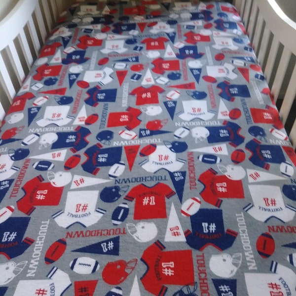 Football Crib Sheet Etsy