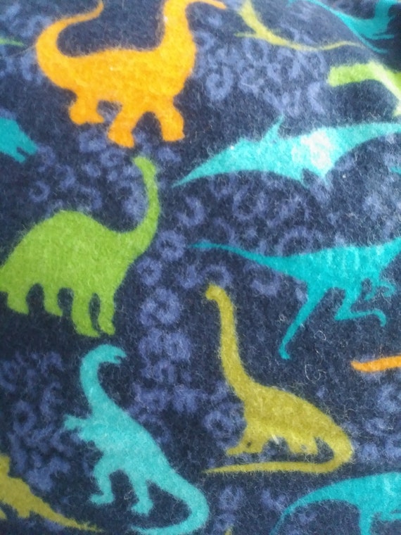 Dinosaur Toddler Pillowcase Dark Blue Flannel Toddler Etsy