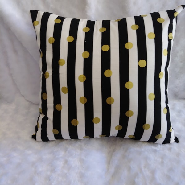 Gold White Pillow - Etsy