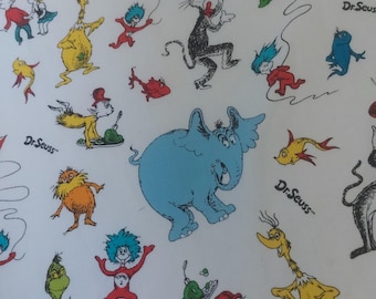 Dr. Seuss Mini Crib Sheet: Cat in the Hat, Horton, Grinch