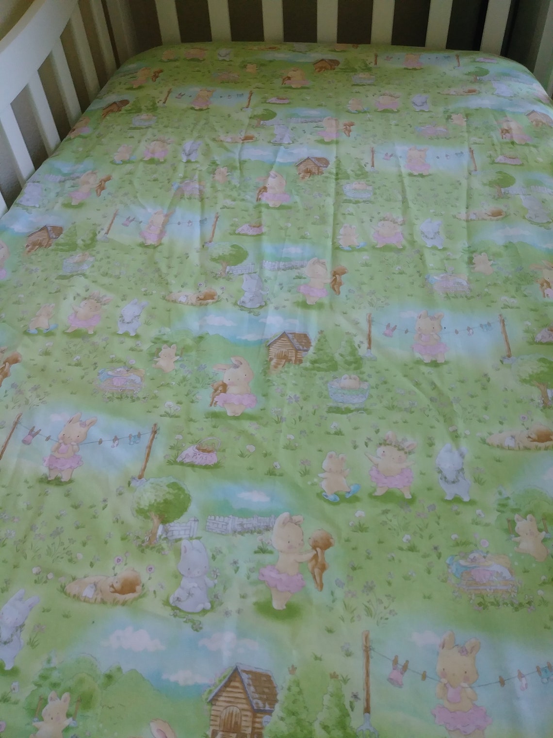 Teddy Bear Crib Bedding / Cotton Fitted Crib Sheet / Infant Etsy