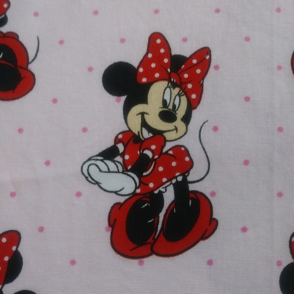 Minnie Mouse Crib Bedding / Disney Crib Sheet / Pink Cotton Crib Sheet / Minnie Mouse Nursery Bedding