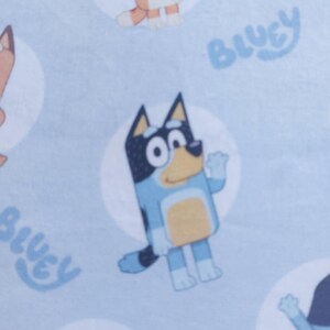Bluey Fitted Crib Sheet, Blue Nursery,  Dog Themed Crib Bedding, Bluey Toddler Fitted Sheet, Unisex Crib Bedding