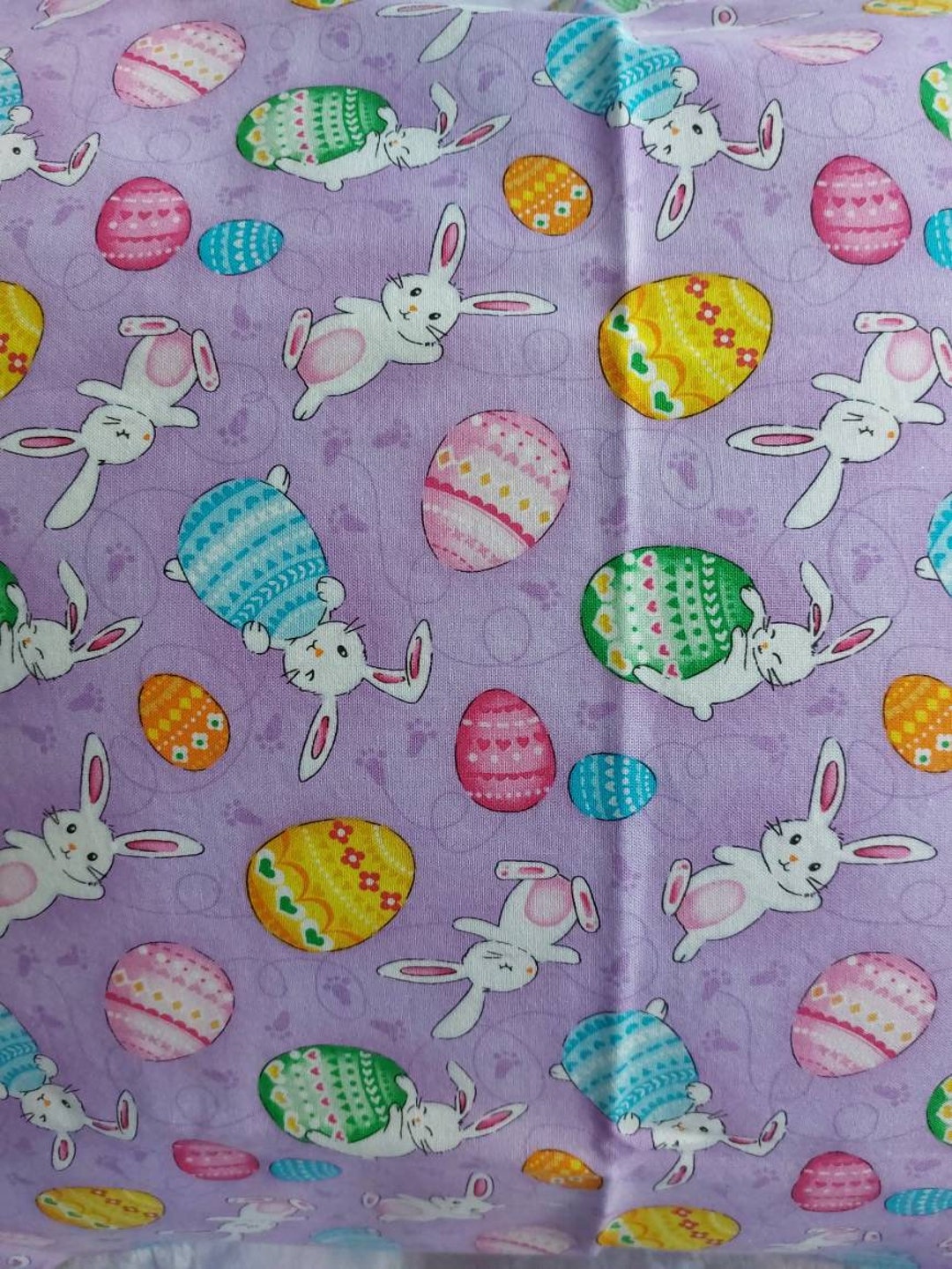 Easter Pillowcase/ Bunnies and Easter Eggs Pillowcase/ Easter Etsy