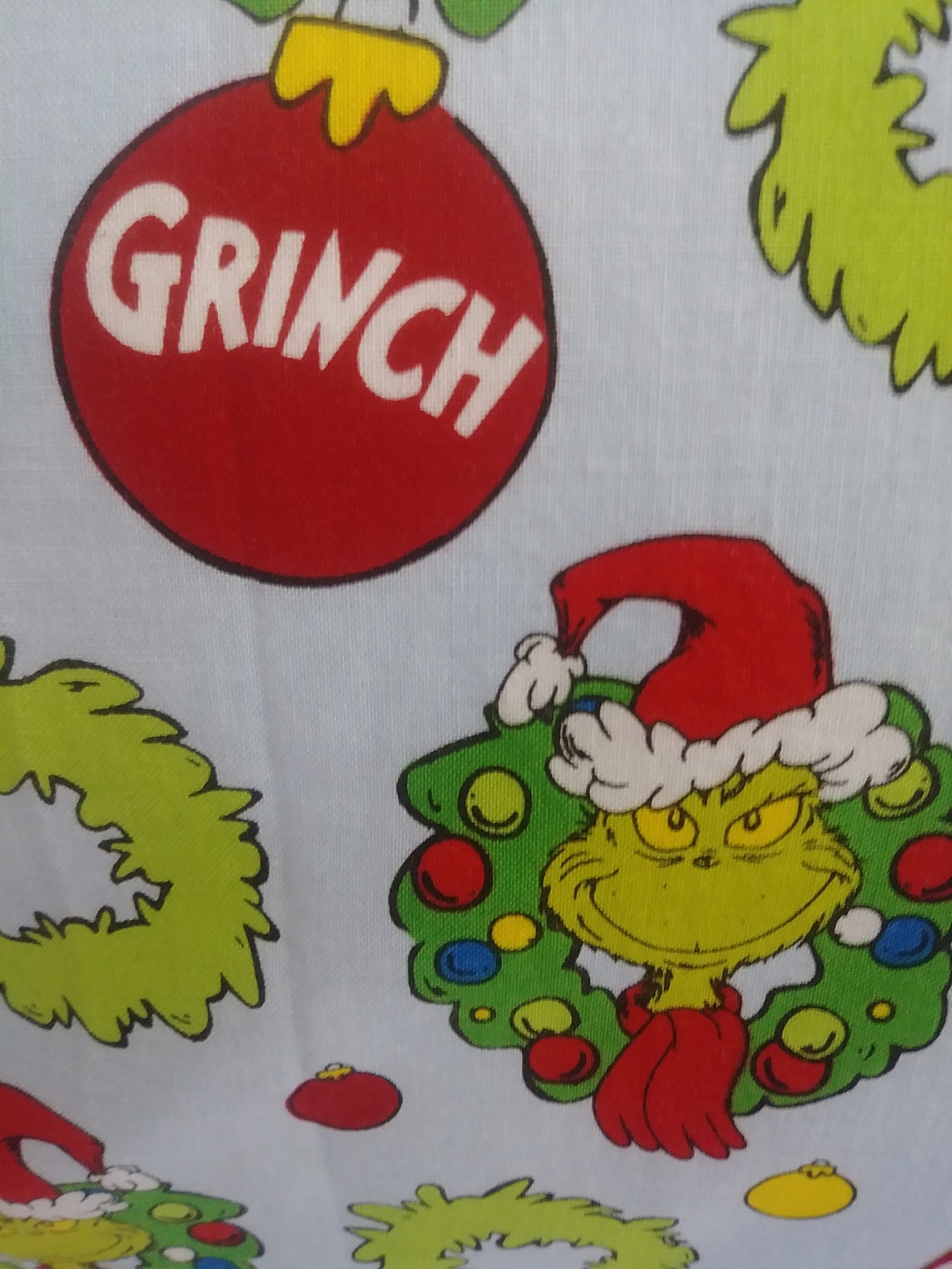Grinch Bedding / How the Grinch Stole Christmas Toddler Etsy