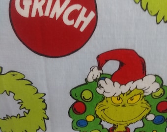 The Grinch Who Stole Christmas Holiday Santa Max Twin Sheet Set 