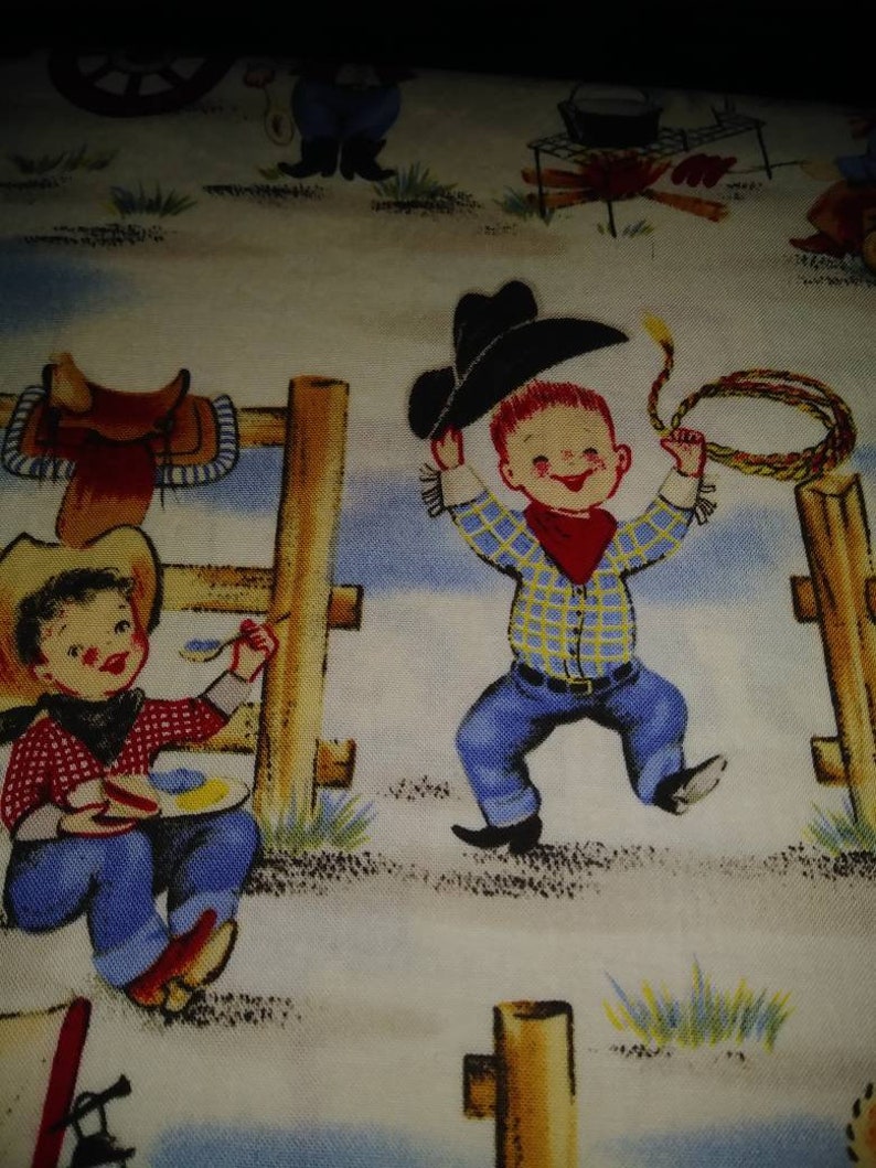 Cowboy Crib Bedding Set / Cotton Infant Bedding / Beige Etsy