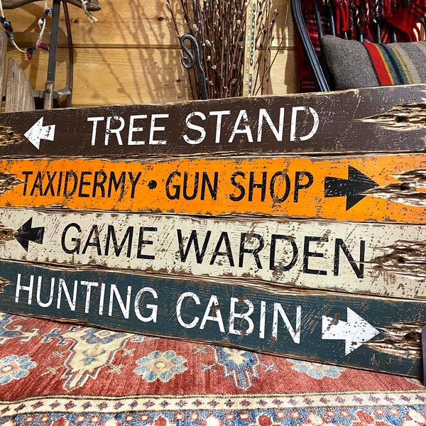 Rustic Hunting Signs Etsy