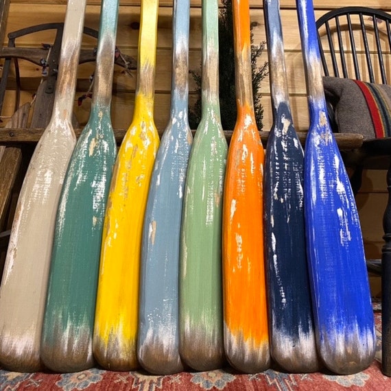 Distressed Coastal Wood Oar Wall Decor Distressed Coastal Wood Oar Wall Decor