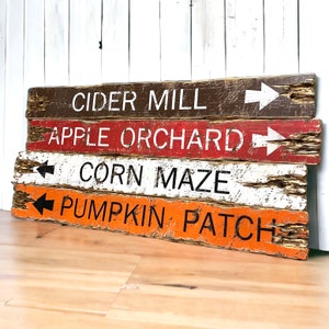 Fall Sign Set | Rustic Thanksgiving Decor