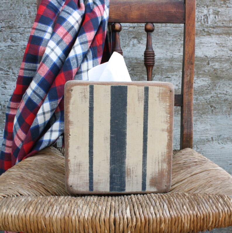 Barnyard Designs Rustic Metal And Distressed Wood Square Tissue Box Cover Decorative Bathroom Facial Tissue Box Holder Farmhouse Country Decor 6 X 6 Wall Pediments