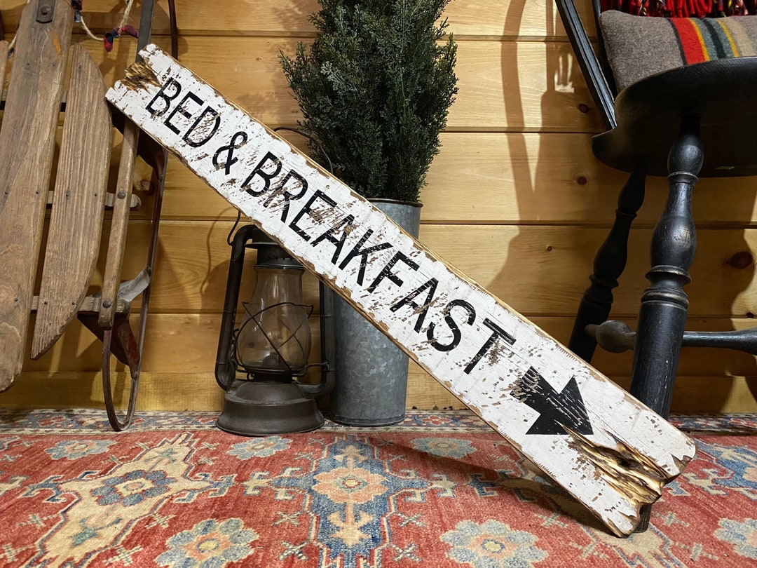 Rustic Bed and Breakfast Wood Sign Etsy