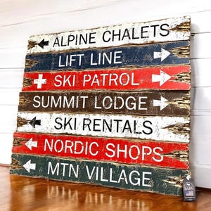Ski Resort Trail Signs, Ski Patrol, Rentals & Lift Line