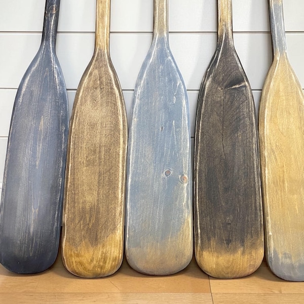 Lake House Canoe Paddles | Rustic Cabin Decor, Nautical Boating Decor