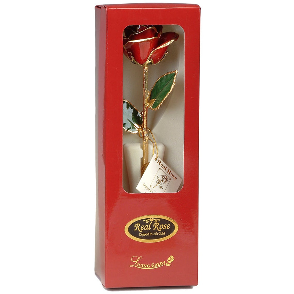 Red Rose - Original 24k Gold Dipped Rose - Real Rose Plated in Gold by ...