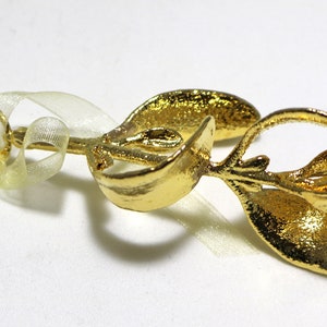 Real Mistletoe Dipped in 24k Gold Ornament image 3