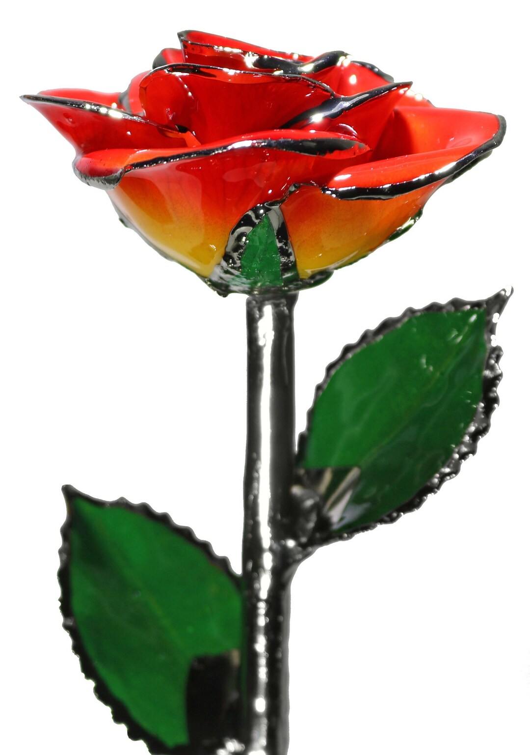 Sunset Rose by Living Gold Original Platinum Rose Real Rose Dipped ...