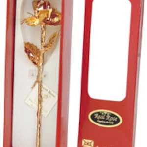 Gold Diana Rose by Living Gold - Real Rose Plated in 24K Gold (12