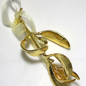 Real Mistletoe Dipped in 24k Gold Ornament image 4