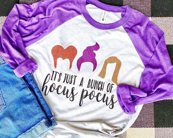 Hocus Pocus Shirt, Its Just a bunch of Hocus Pocus Shirt, Halloween Shirt, Womens Hocus Pocus Shirt, Sanderson Sister Shir