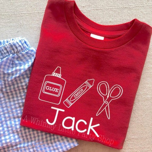 Boys Back to School Shirt Boy Personalized Back to School Etsy