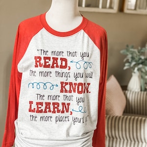 Read More Shirt, Shirt, Reading Shirt, The more you know shirt, Teachers Shirt, Teacher Gift, Teacher Week