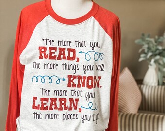 Read More Shirt, Shirt, Reading Shirt, The more you know shirt, Teachers Shirt, Teacher Gift, Teacher Week