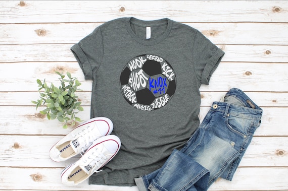 Soccer Mom Shirt, Soccer Season Shirt, Personalized Soccer Shirt, Soccer Word Art Shirt, Soccer Team Shirt Il_570xn