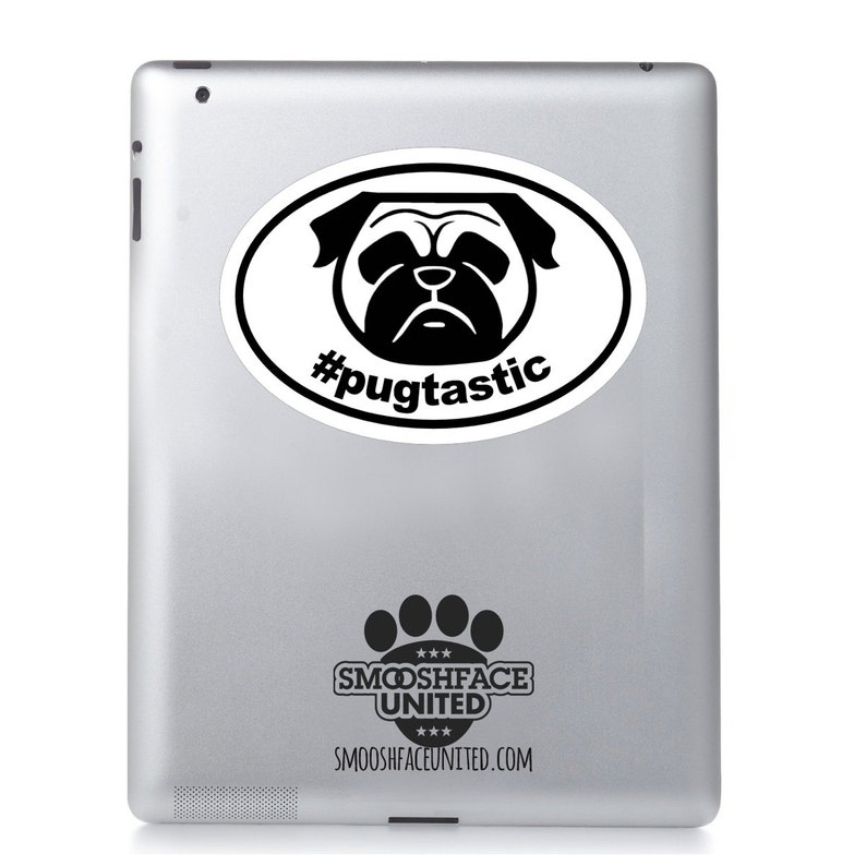 Decals for PUG lovers hashtag collection pugtastic Etsy