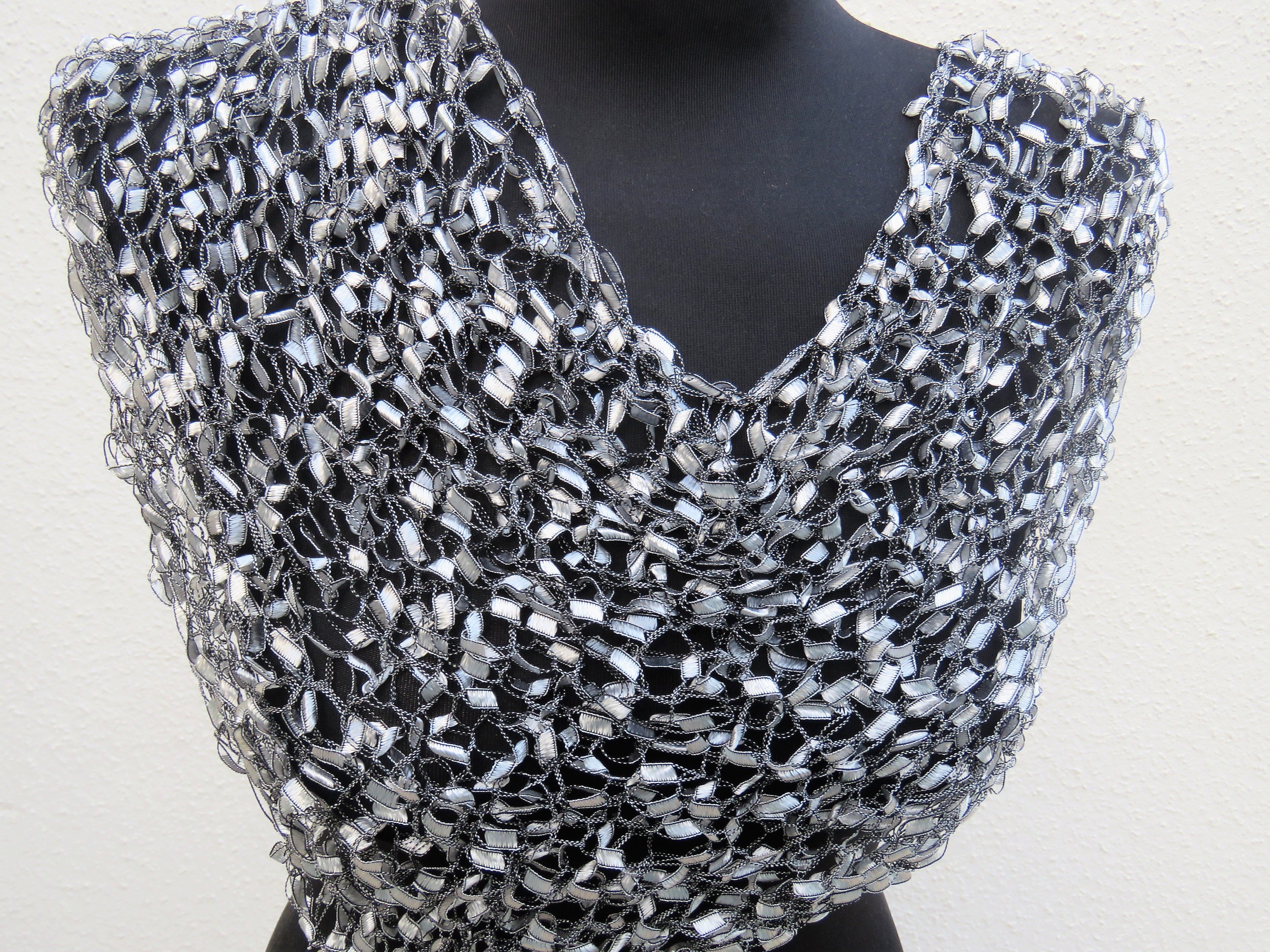 Silver Wedding Shawl Silver Chapel Shawl Elegant Evening Shawl