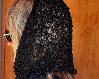 Black Head Cover Net Head Scarf Lacy Hair Snood